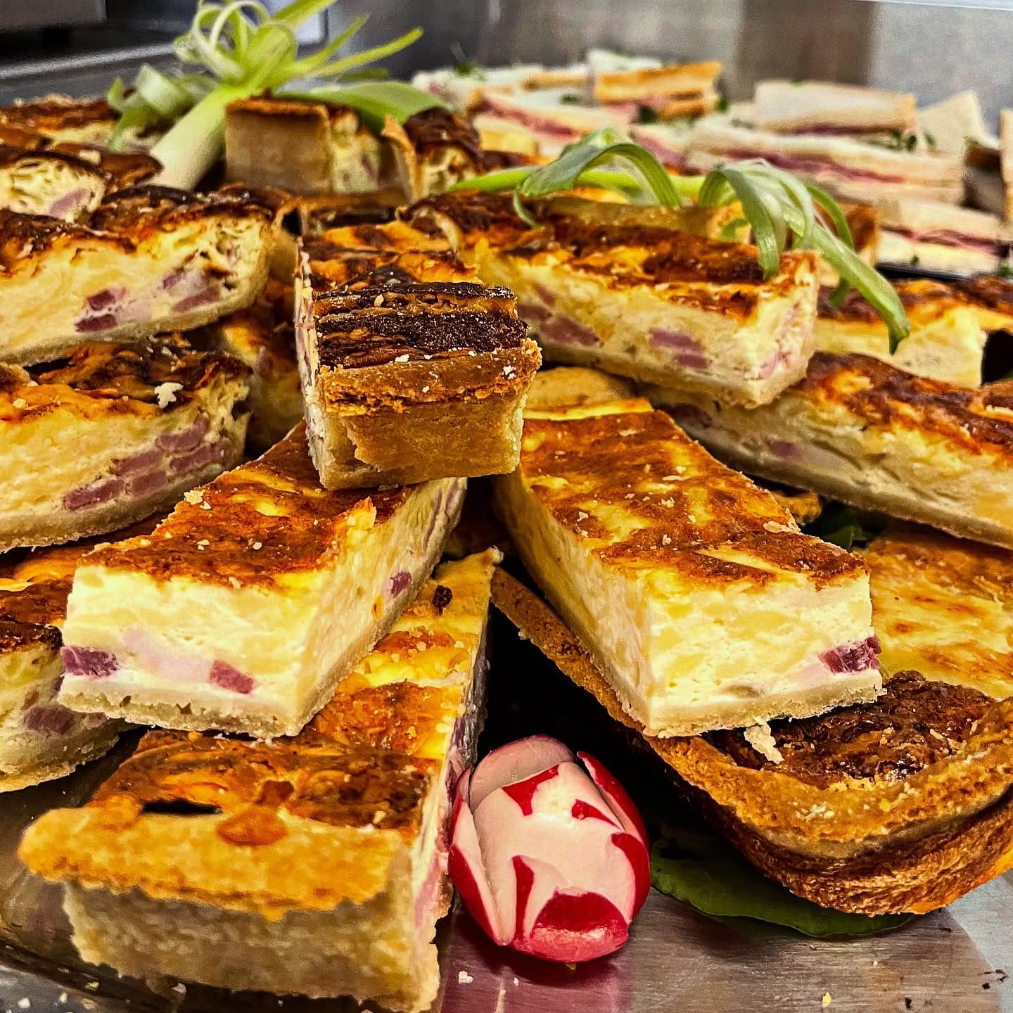 Event buffet spread prepared for a private hire at MK